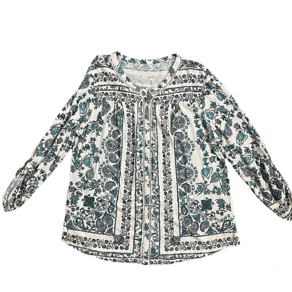 Boho paisley floral top - Picture 1 of 12